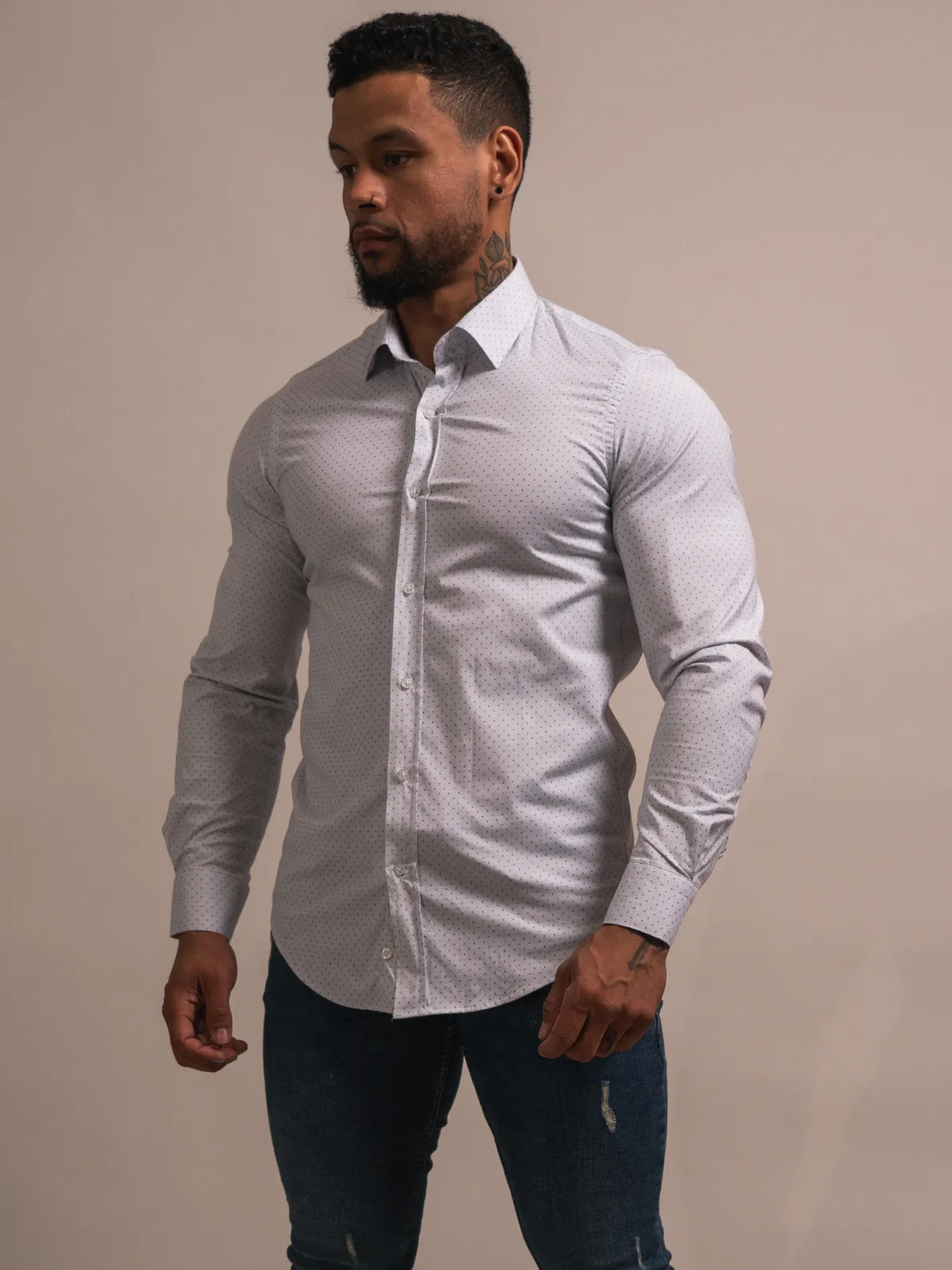 CHEMISE À COL HAMPTON