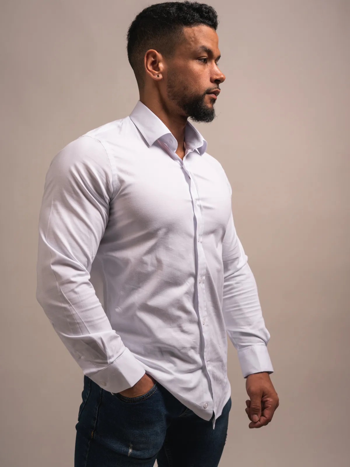 CHEMISE SLIM COULEUR UNIE