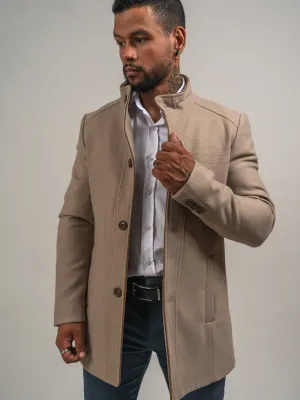 MANTEAU EN LAINE CRÈME