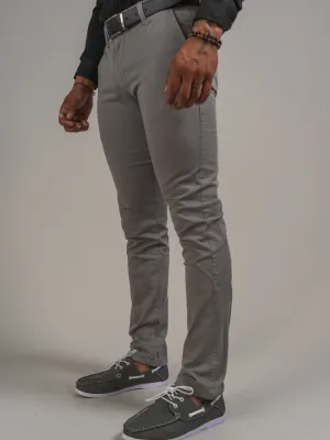 PANTALON SLIM COULEUR UNIE