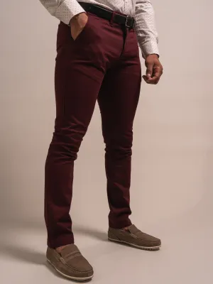 PANTALON SLIM COULEUR UNIE