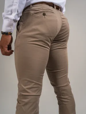 PANTALON SLIM COULEUR UNIE