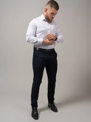 PANTALON SLIM COULEUR UNIE