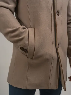 MANTEAU EN LAINE CRÈME