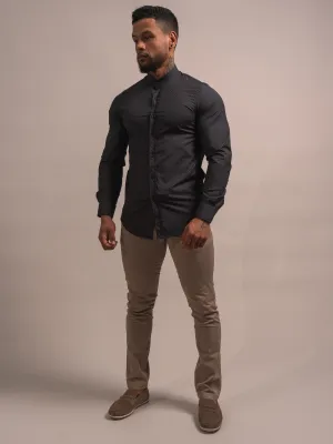 CHEMISE À COL MAO