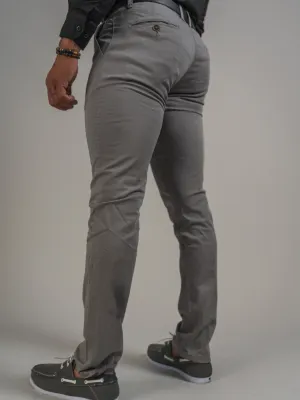 PANTALON SLIM COULEUR UNIE