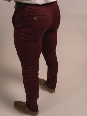 PANTALON SLIM COULEUR UNIE