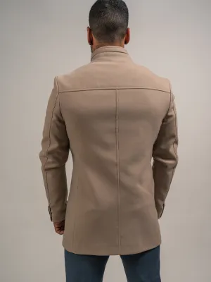 MANTEAU EN LAINE CRÈME