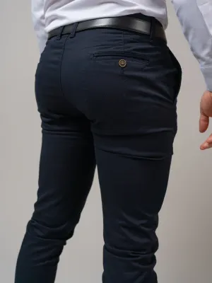 PANTALON SLIM COULEUR UNIE