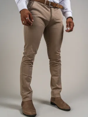 PANTALON SLIM COULEUR UNIE