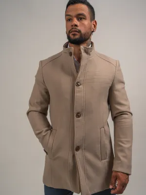 MANTEAU EN LAINE CRÈME