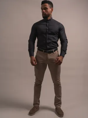 CHEMISE À COL MAO