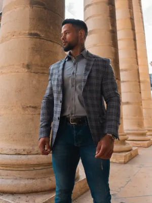VESTE À CARREAUX SLIM+