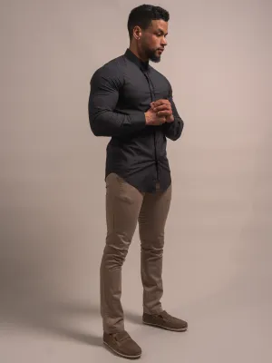 CHEMISE À COL MAO
