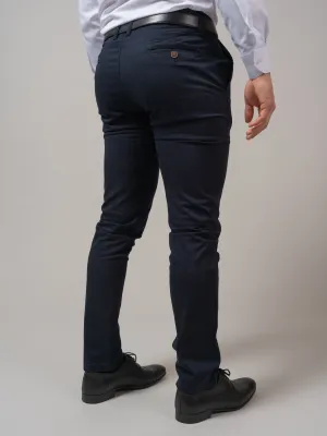 PANTALON SLIM COULEUR UNIE
