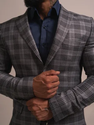 VESTE À CARREAUX SLIM+