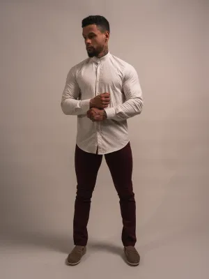 CHEMISE À COL MAO