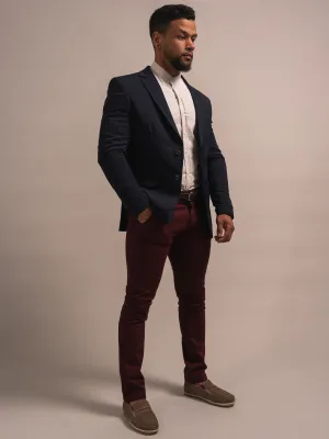 PANTALON SLIM COULEUR UNIE