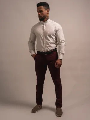 PANTALON SLIM COULEUR UNIE