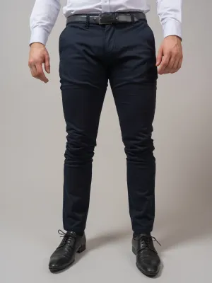 PANTALON SLIM COULEUR UNIE
