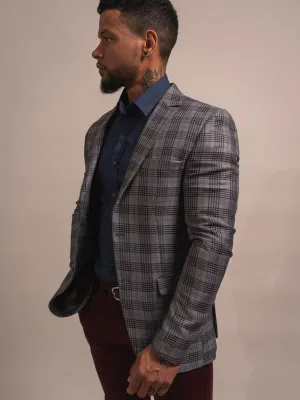 VESTE À CARREAUX SLIM+