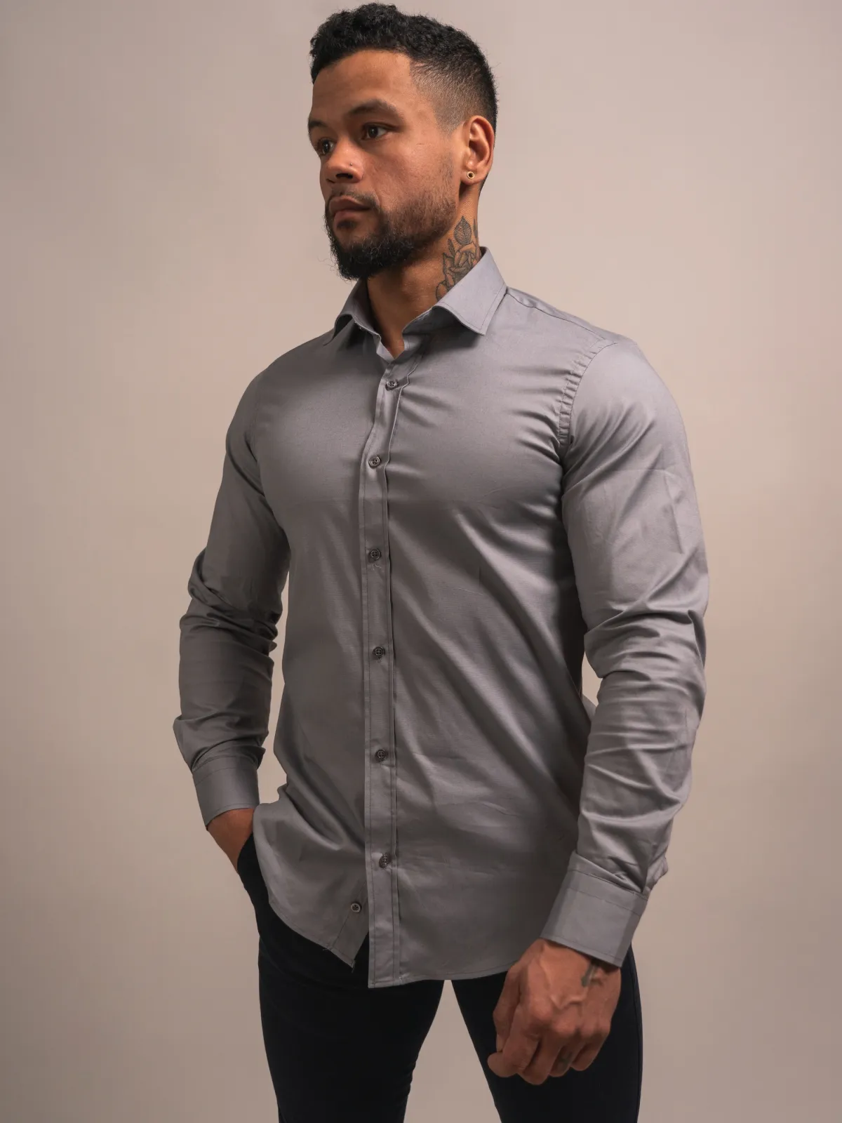 CHEMISE SLIM COULEUR UNIE
