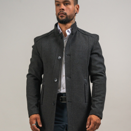 Produit MANTEAU EN LAINE ANTHRACITE Image